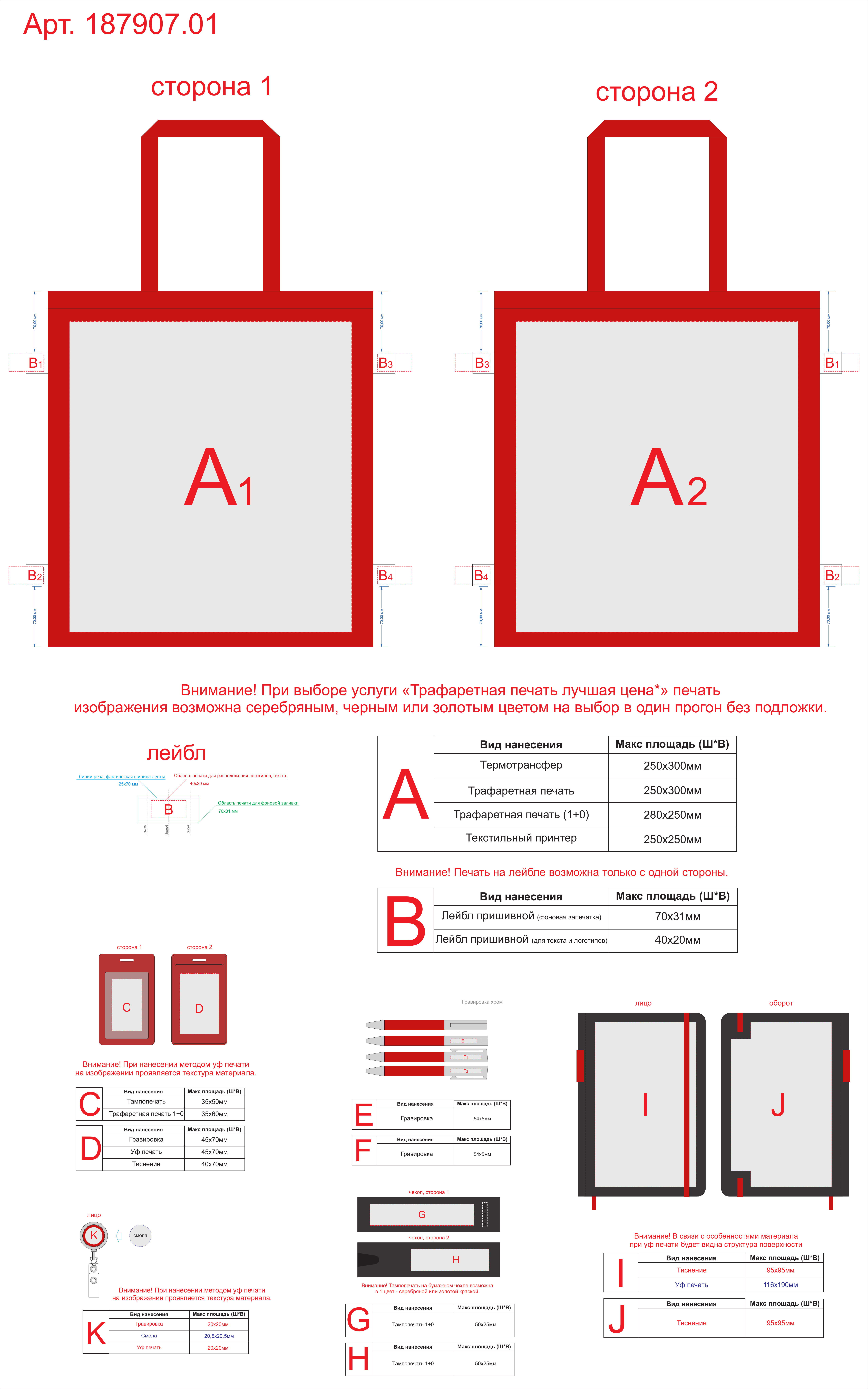Макет зон брендирования Welcome pack «Favorite Boss»