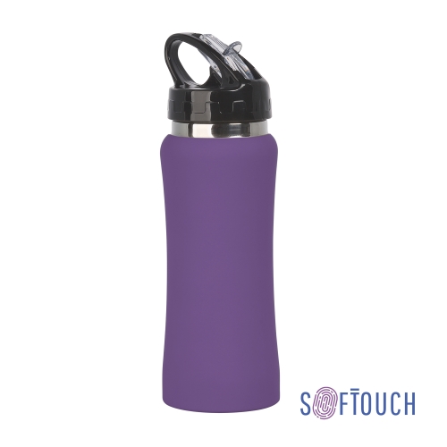 Бутылка для воды "Индиана" 600 мл, покрытие soft touch — вариант цвета