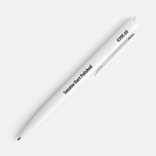 Ручка шариковая Senator Dart Polished, белая