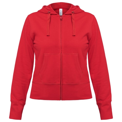 Толстовка женская Hooded Full Zip серый меланж — вариант цвета