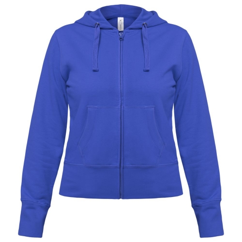 Толстовка женская Hooded Full Zip серый меланж — вариант цвета