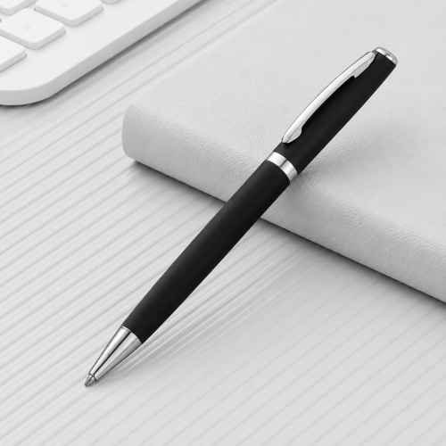Ручка металлическая soft-touch шариковая «Flow»