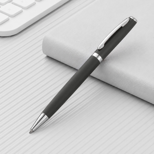 Ручка металлическая soft-touch шариковая «Flow»