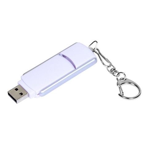 USB 2.0- флешка промо на 16 Гб с прямоугольной формы с выдвижным механизмом