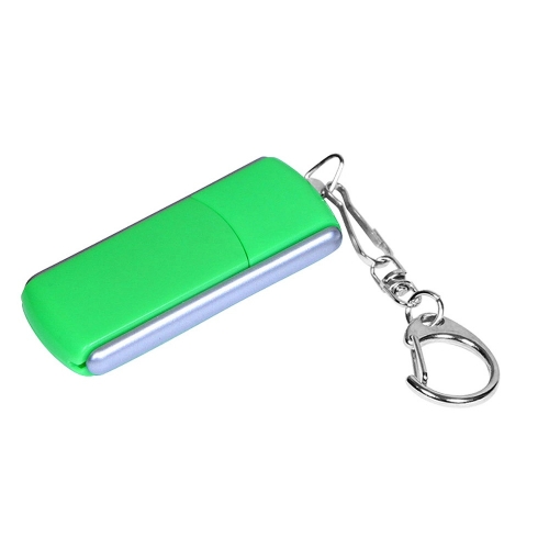 USB 2.0- флешка промо на 4 Гб с прямоугольной формы с выдвижным механизмом — вариант цвета