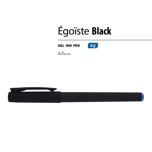 Ручка пластиковая гелевая «Egoiste Black» с лого бренда
