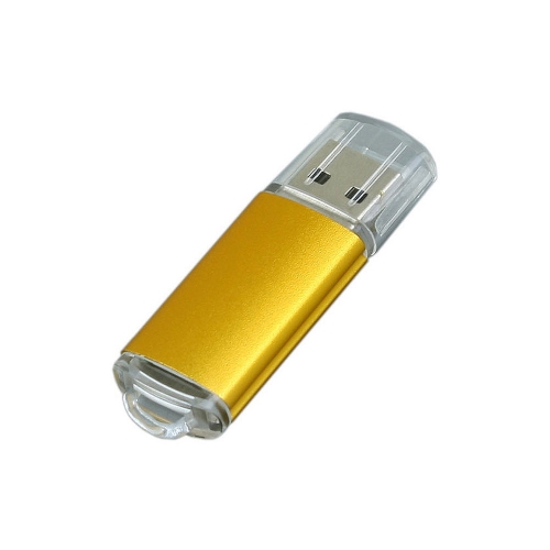 USB 2.0- флешка на 16 Гб с прозрачным колпачком — вариант цвета