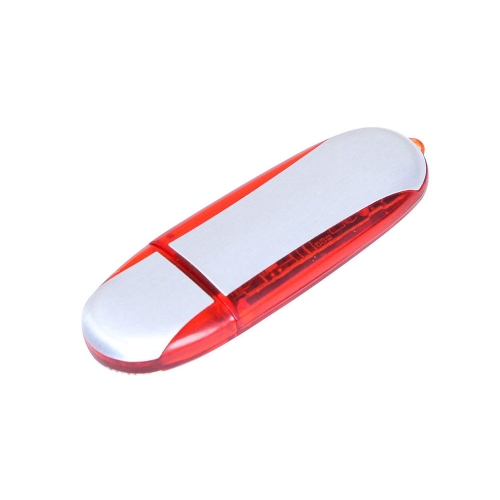 USB 2.0- флешка промо на 64 Гб овальной формы — вариант цвета