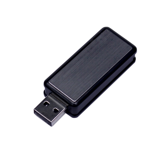 USB 2.0- флешка промо на 4 Гб прямоугольной формы, выдвижной механизм — вариант цвета