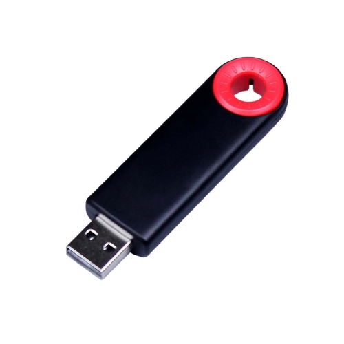 USB 2.0- флешка промо на 32 Гб прямоугольной формы, выдвижной механизм — вариант цвета