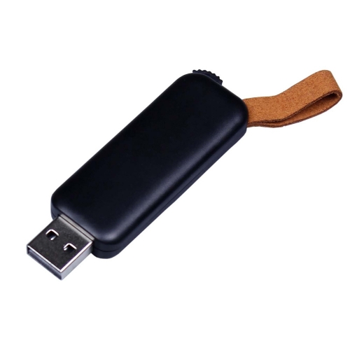 USB 2.0- флешка промо на 32 Гб прямоугольной формы, выдвижной механизм — вариант цвета