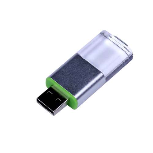 USB 2.0- флешка промо на 32 Гб прямоугольной формы, выдвижной механизм — вариант цвета
