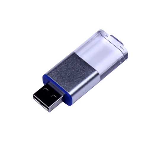 USB 2.0- флешка промо на 32 Гб прямоугольной формы, выдвижной механизм — вариант цвета