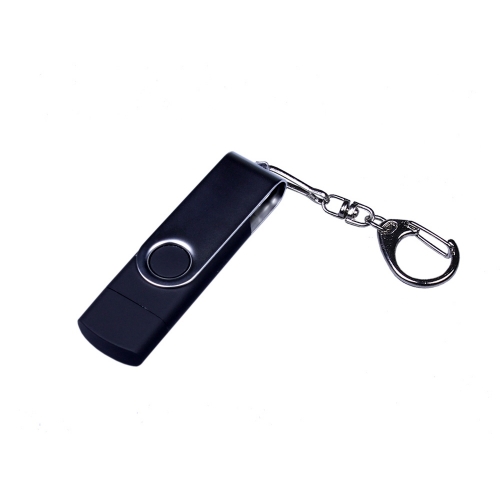 USB 2.0/micro USB/Type-C- флешка на 32 Гб c поворотным механизмом — вариант цвета