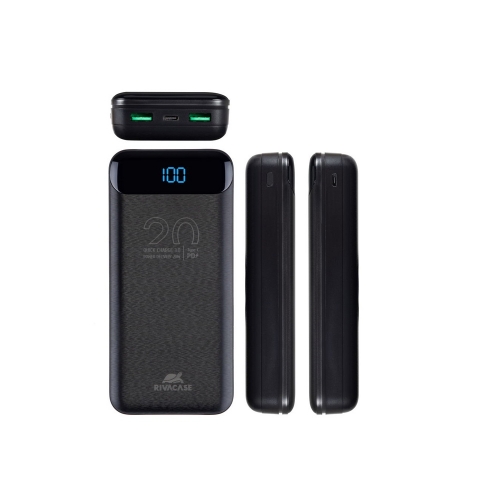 Внешний аккумулятор с дисплеем, 20000 mAh