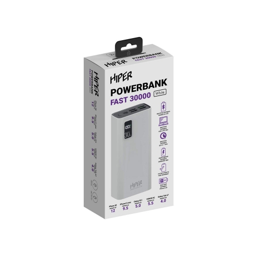 Портативный внешний аккумулятор «FAST», 30000 mAh
