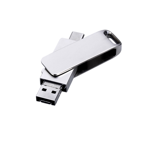 USB 2.0-флешка на 64 Гб 3-в-1 с разъемами Micro USB и USB-C — вариант цвета