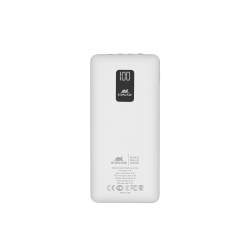 Внешний аккумулятор с дисплеем и встроенными кабелями VA2210, 10000 mAh