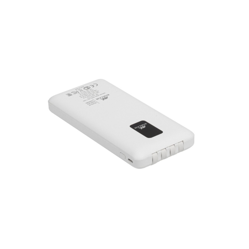 Внешний аккумулятор с дисплеем и встроенными кабелями VA2210, 10000 mAh