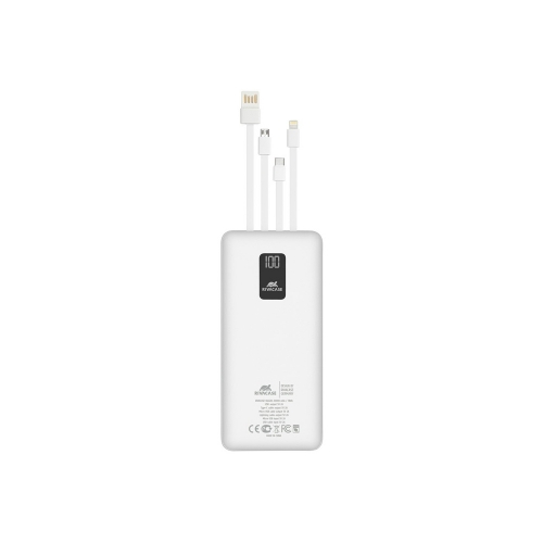 Внешний аккумулятор с дисплеем и встроенными кабелями VA2220, 20000 mAh