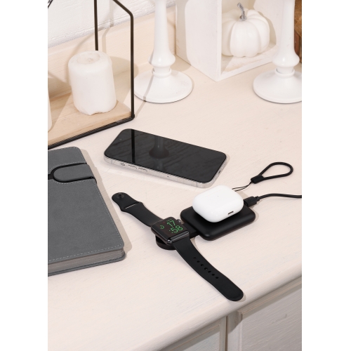 Складная беспроводная (15W) зарядная станция "I-Fold" для смартфона, часов/наушников