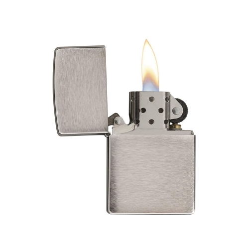 Зажигалка ZIPPO Classic с покрытием Brushed Chrome