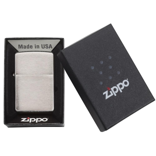 Зажигалка ZIPPO Classic с покрытием Brushed Chrome