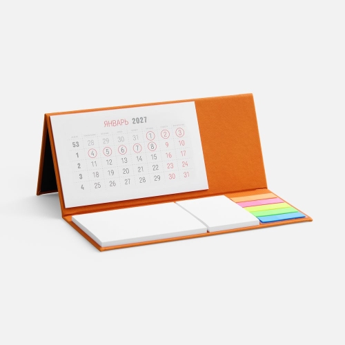 Календарь настольный Grade, зеленый — вариант цвета
