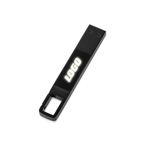 USB 2.0- флешка на 32 Гб c подсветкой логотипа «Hook LED»