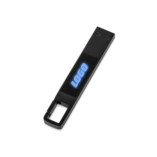 USB 2.0- флешка на 32 Гб c подсветкой логотипа «Hook LED»