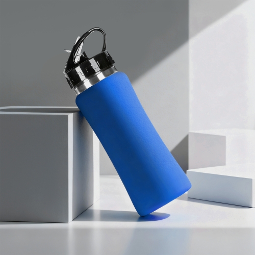 Бутылка для воды "Bottle C1", сталь, soft touch, 600 мл — вариант цвета