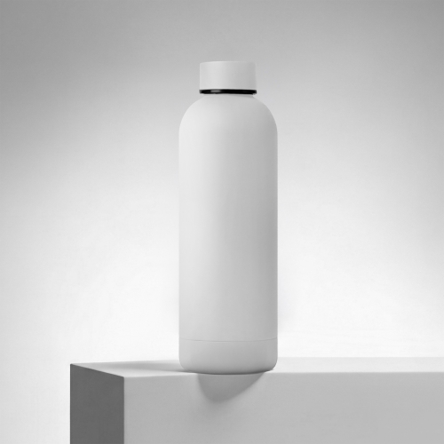 Вакуумная термобутылка с медной изоляцией «Cask», soft-touch, тубус, 500 мл — вариант цвета