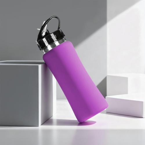Бутылка для воды "Bottle C1", сталь, soft touch, 600 мл — вариант цвета