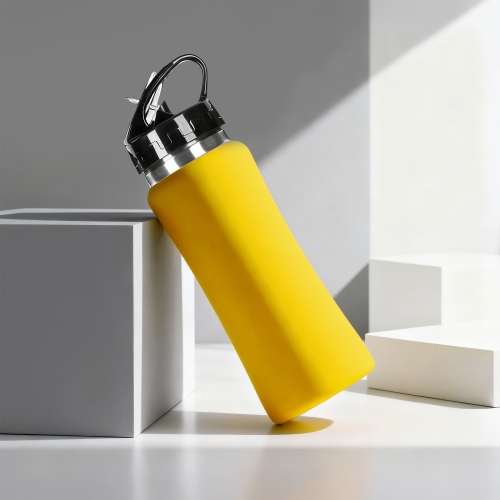 Бутылка для воды "Bottle C1", сталь, soft touch, 600 мл