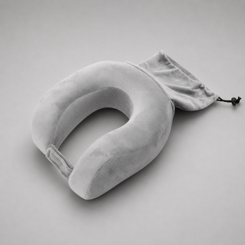 Подушка с эффектом памяти и вшитым чехлом «Stash & Snooze»