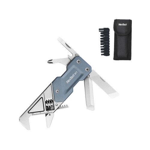 Мультитул-ключ Nextool Light Wrench W1 с набором бит