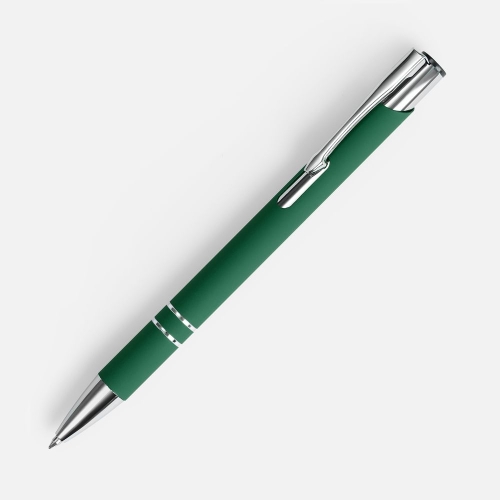 Ручка шариковая Keskus Soft Touch, желтая — вариант цвета