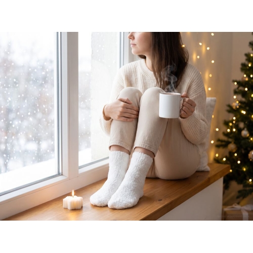 Свеча Snowlight 3, белая, 6 см