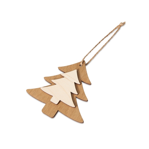 Деревянная подвеска на елку «Firtree»