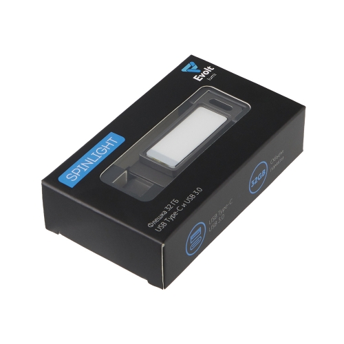 USB3.0/ Type-C флешка 2в1 на 32 ГБ «Спинлайт» с подсветкой