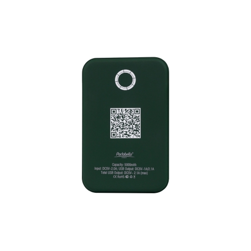 Внешний аккумулятор с подсветкой Старлайт PB (Starlight PB) 5000 mAh, зеленый
