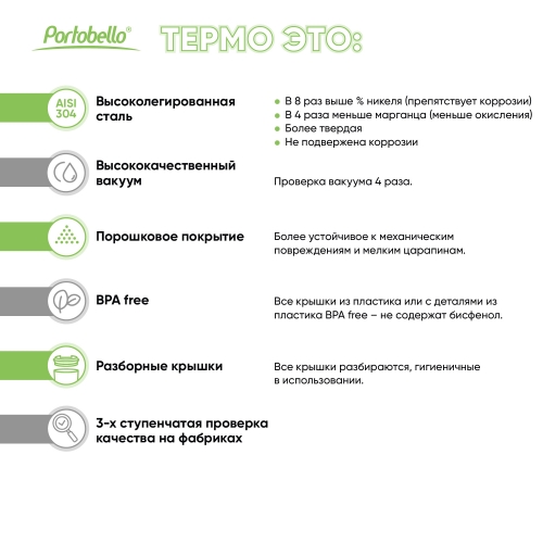 Термокружка вакуумная с керамическим покрытием Арктик (Arctic), белый/серый