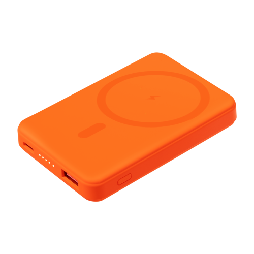 Внешний аккумулятор Ларго PD (Largo PD) 5000mAh с функцией беспроводной зарядки 15W, белый — вариант цвета