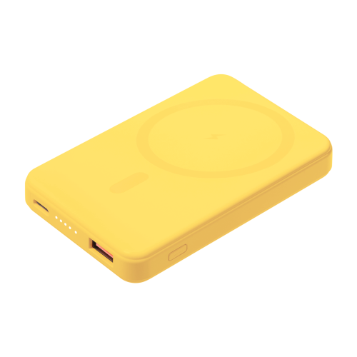 Внешний аккумулятор Ларго PD (Largo PD) 5000mAh с функцией беспроводной зарядки 15W, белый — вариант цвета