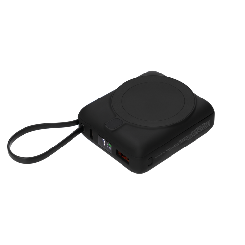 Внешний аккумулятор с подсветкой Риттер PD (Ritter PD) 10000mAh с функцией беспроводной зарядки 15W, белый — вариант цвета