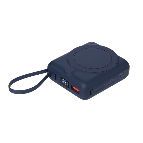 Внешний аккумулятор с подсветкой Риттер PD (Ritter PD) 10000mAh с функцией беспроводной зарядки 15W, белый — вариант цвета
