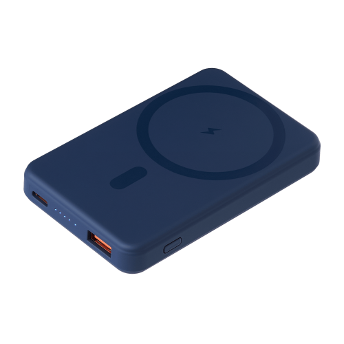 Внешний аккумулятор Ларго PD (Largo PD) 5000mAh с функцией беспроводной зарядки 15W, белый — вариант цвета