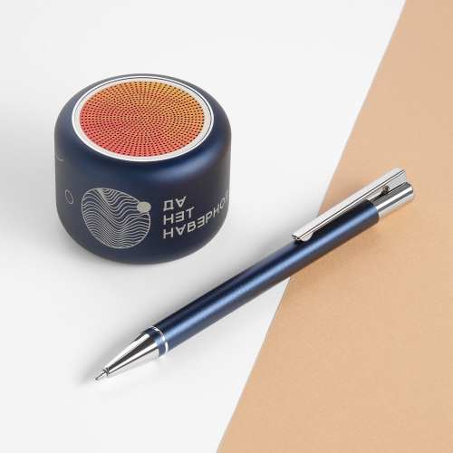 Беспроводная колонка Пэшн (Passion) 80dB 600 mAh (Bluetooth 5.4), синяя