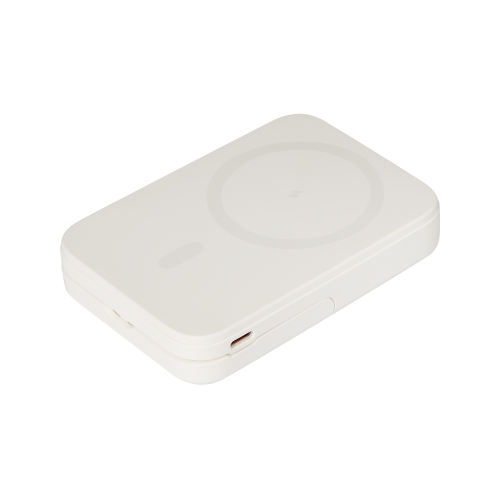 Внешний аккумулятор Юнион PD (Union PD) 10000mAh с функцией беспроводной зарядки 15W, бежевый — вариант цвета