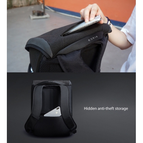 Рюкзак KORIN ClickPack X 45х32х15,5 см, с клапаном, черный